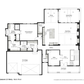 A view of the main floor of a custom floor plan blueprint.