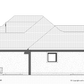 Rendering of the side elevation of a home.