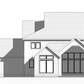 Rendering of the back elevation of a custom house.