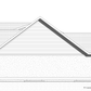 A blueprint of the side elevation of a home.